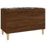 vidaXL Armoire à disques chêne marron 74 5x38x48 cm bois d'ingénierie
