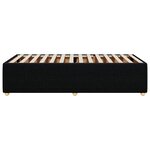 vidaXL Cadre de lit sans matelas noir simple tissu