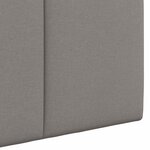 vidaXL Tête de lit suspendue Avec lumière LED Taupe Tissu
