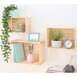 Caisse de rangement en pin massif home box grande