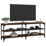 vidaXL Meuble TV chêne marron 140x30x50 cm bois d'ingénierie