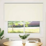 vidaXL Store enrouleur occultant blanc cassé largeur du tissu 156 6 cm