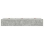 vidaXL Cadre de lit avec rangement Gris béton 80 x 200 cm