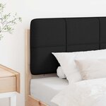 vidaXL Tête de lit capitonnée Marron et Noir 80 cm Pin massif