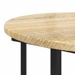 vidaXL Ensemble de tables d'appoint avec étagère 2 Pièces Marron