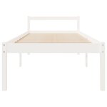 vidaXL Lit pour personne âgée sans matelas blanc 75x190 cm