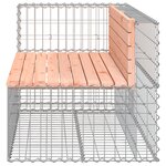 vidaXL Banc jardin design gabion 122x71x65 5 cm bois massif de douglas