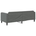 vidaXL Lit de repos sans matelas gris foncé 80x200 cm tissu