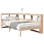 vidaXL Lit bibliothèque sans matelas 100x200 cm bois massif de pin