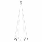 vidaXL Sapin de Noël avec piquet Coloré 310 LED 300 cm