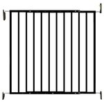 Barrière de sécurité Enfant LEA NOIRE - Noir - 64 à 113 cm - Acier - Barrière à portillon