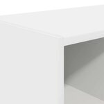vidaXL Étagères à chaussures empilables 2 Pièces blanc 89 5x30x40 cm