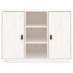 vidaXL Buffet Blanc 100x40x75 cm Bois massif de pin
