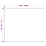 vidaXL Tapis en Fourrure Synthétique de Lapin Olite Anthracite