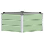 vidaXL Jardinière Vert Pastel 129 x 129 x 45 cm Acier