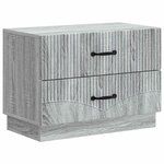 vidaXL Cabinet de chevet avec tiroir Sonoma gris 62 x 34 5 x 44 5 cm