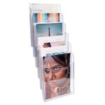 Trieur Mural Modulable Vertical 6 Compartiments A4 - Cristal - Exacompta