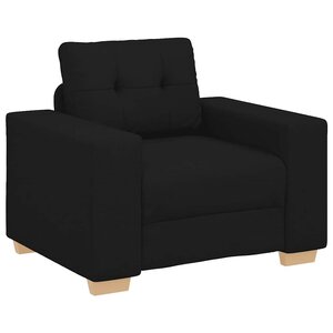 vidaXL Fauteuil Noir 100x78x80 cm Tissu