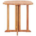 vidaXL Table pliable de jardin papillon 120x70x75 cm Bois teck solide