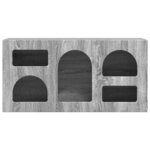 vidaXL Meuble TV Gris Sonoma 80 x 35 x 40 cm Bois d'ingénierie