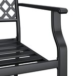 vidaXL Ensemble à manger de jardin 3 Pièces anthracite acier