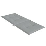 vidaXL Coussins de chaise à dossier haut lot de 4 gris clair mélangé