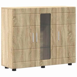 vidaXL Cabinet en Bois avec stockage Chêne Sonoma 88 5 x 30 5 x 73 cm