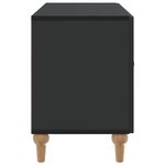 vidaXL Meuble TV Noir 99 x 34 5 x 50 cm Bois d'ingénierie
