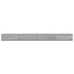 Tiroirs de lit vidaXL Gris Sonoma 200x36 5x16 5 cm en bois aggloméré