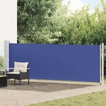 vidaXL Auvent latéral rétractable de patio 140x600 cm bleu