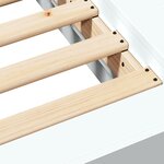 vidaXL Cadre de lit blanc 200x200 cm bois d'ingénierie