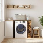 vidaXL Armoire pour machine à laver Chêne fumé 87 x 60 x 89 cm