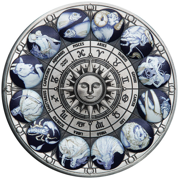 Pièce de monnaie en Argent 5 Dollars g 155.5 (5 oz) Millésime 2022 Signs of the Zodiac SIGNS OF THE ZODIAC