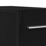 vidaXL Armoire d'apothicaire Chêne noir 20 x 45 5 x 60 cm
