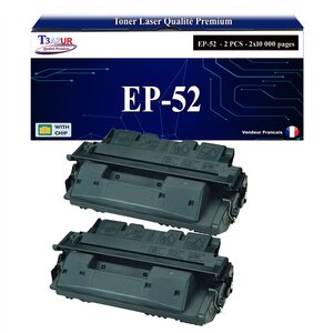 T3AZUR -2x Toners compatibles avec Canon EP52 (3839A003) pour Canon LBP1760  LBP1760E  LBP-1760  LBP-1760E