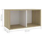 vidaXL Ensemble de meubles TV 8 Pièces Blanc chêne sonoma Bois ingénierie