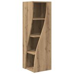 vidaXL Meuble d'angle Chêne artisanal 32x32x102cm Bois d'ingénierie
