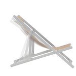 vidaXL Chaise de plage pliable 2Pièces Aluminium et Textilène Blanc cassé