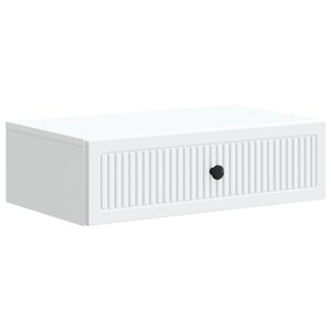 vidaXL Table d'appoint murale Blanc 59 x 34 5 x 17 cm