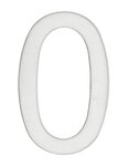 THIRARD - Chiffre 0 adhésif  inox  H.76mm