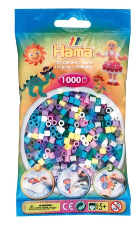 1 000 perles standard MIDI (Ø5 mm) mélange 69 - Hama
