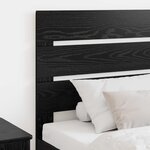 vidaXL Tête de lit Chêne noir 80 cm Bois d'ingénierie
