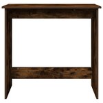 vidaXL Bureau chêne fumé 80x40x75 cm bois d'ingénierie