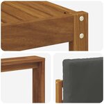 vidaXL Ensemble de canapés d'extérieur 6 Pièces Naturel et Anthracite