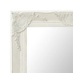 vidaXL Miroir mural style baroque 50x60 cm Blanc