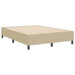 vidaXL Cadre de lit plateforme Vert gris 140 x 200 cm tissu