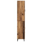 vidaXL Haut Armoire Bois Ancien 69 5 x 34 x 180 cm Bois d'ingénierie