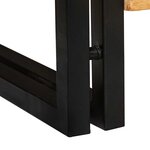 vidaXL Cabinet à chaussures avec porte Marron bois de manguier massif