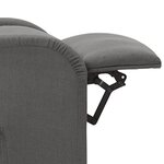 Vidaxl fauteuil de massage gris clair tissu