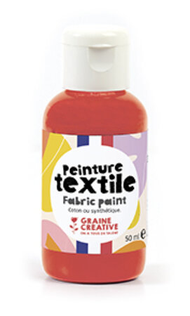 Peinture Textile Rouge 50 ml